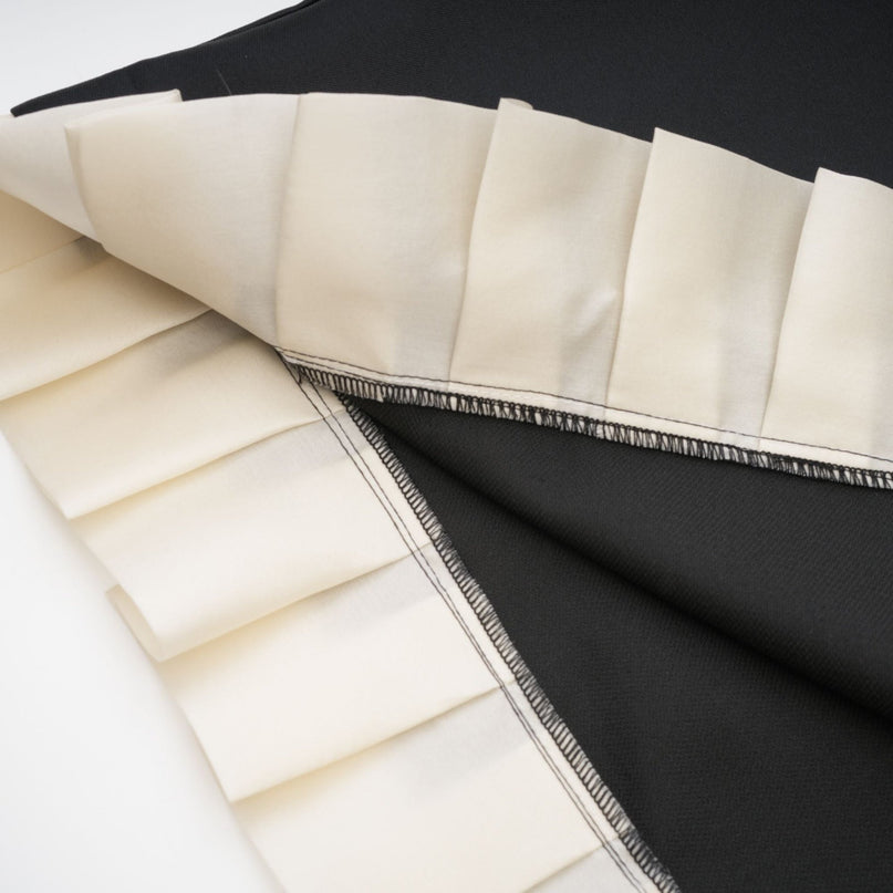 Nicole Black and White Bow Detail Strapless Midi Dress in 70% Terylene and 30% Cotton