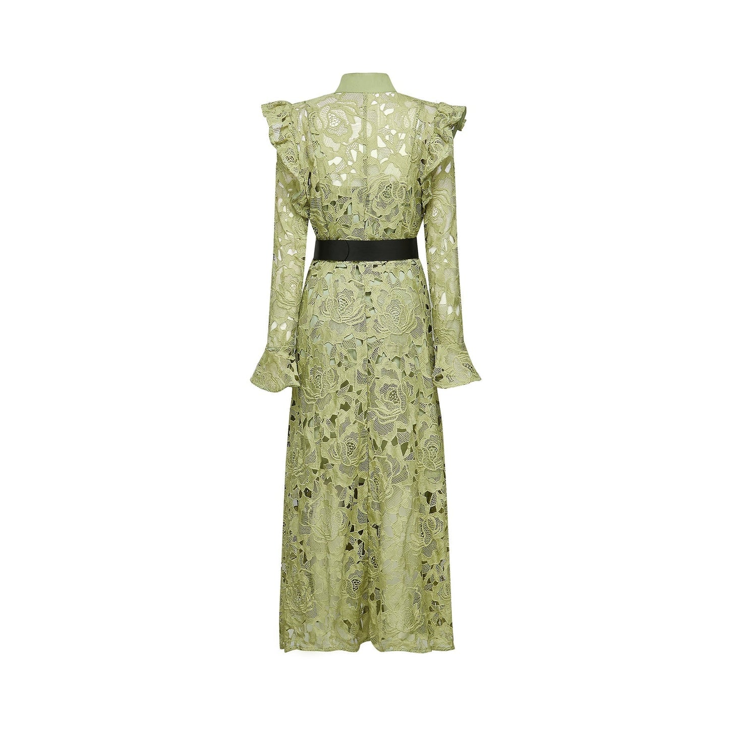 Noémie floralembroidered midi dress in Green