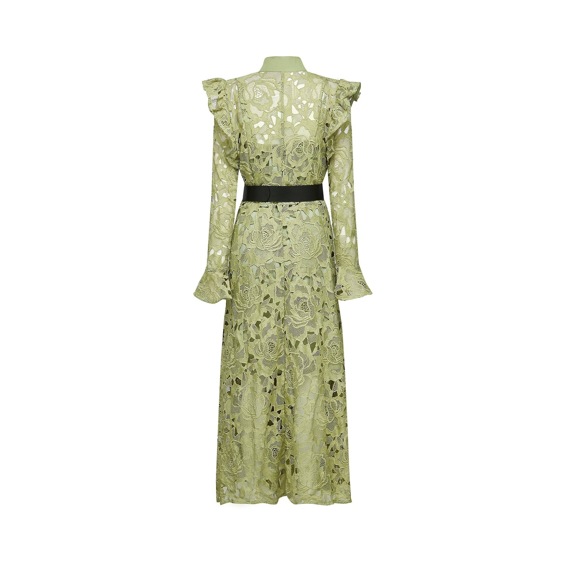 Noémie floralembroidered midi dress in Green