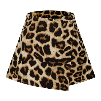 Noémie leopardprint top  skirt matching set