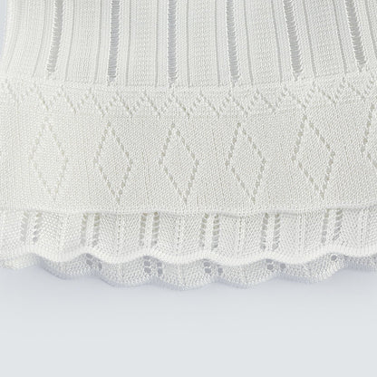 Noémie white cutout pleated mini dress
