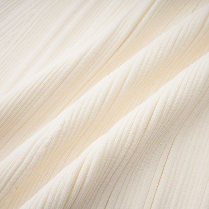 Nouria white mermaidhem knit midi dress