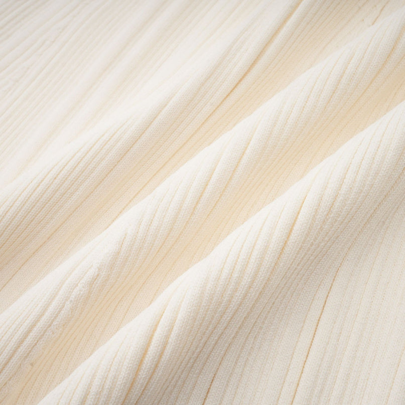 Nouria white mermaidhem knit midi dress