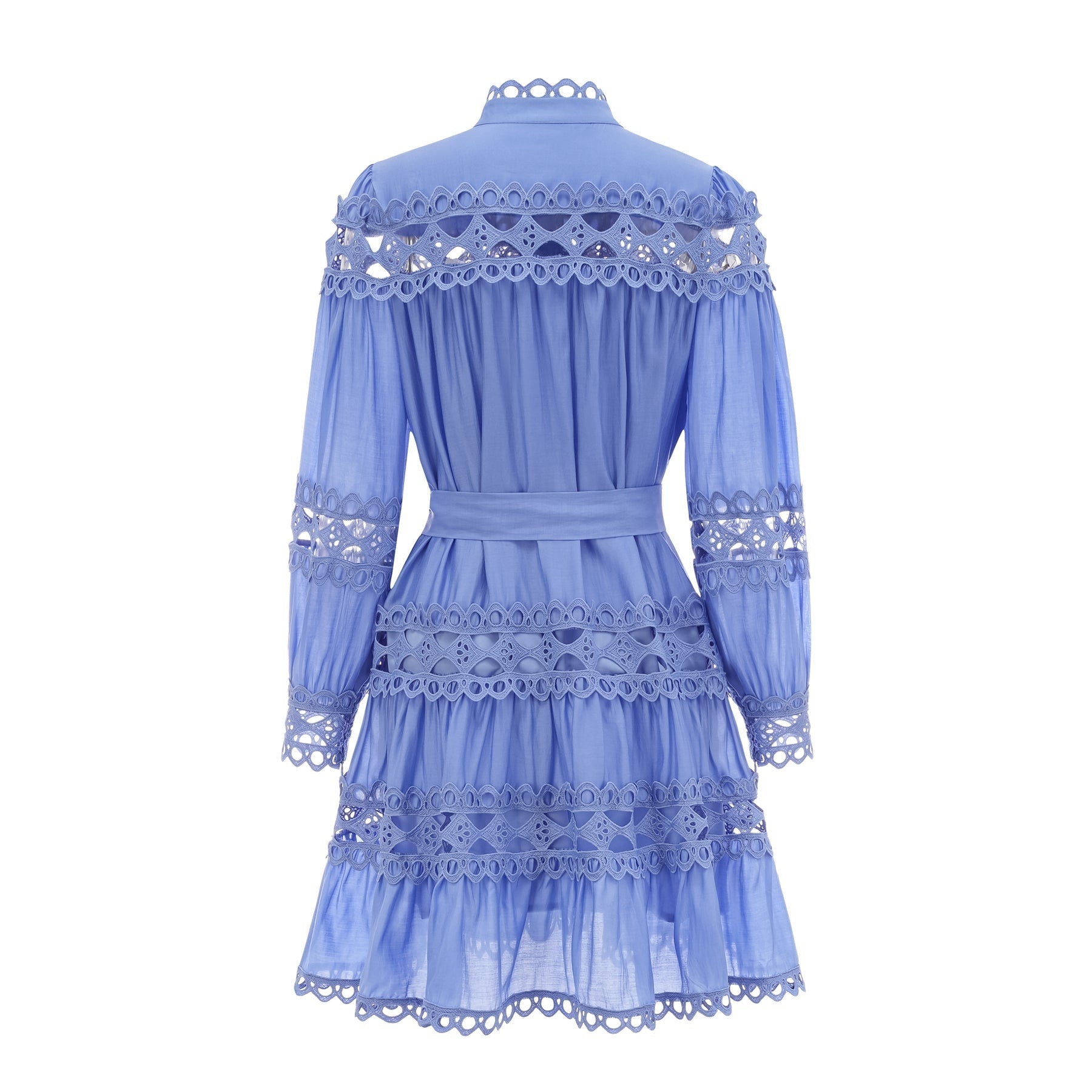 Nova blue cutout belted mini dress