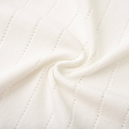 Oakley White Panelled V Neck Cropped Top and A-Line Skirt Set