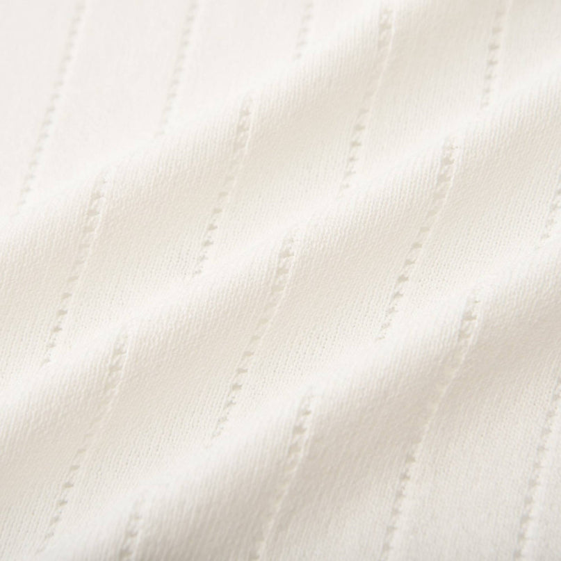 Oakley White Rib Knit Skirt Top Set