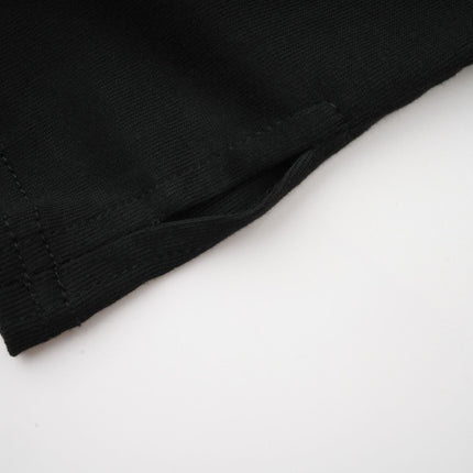 Ofelia Black Jersey Halterneck Top with Metal Buckle Detailing and Ruched Design