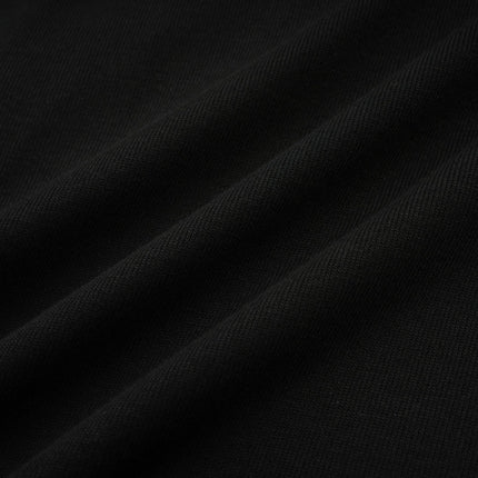 Ofelia Black Halterneck Jersey Top with Metal Buckle Detailing and Ruched Design