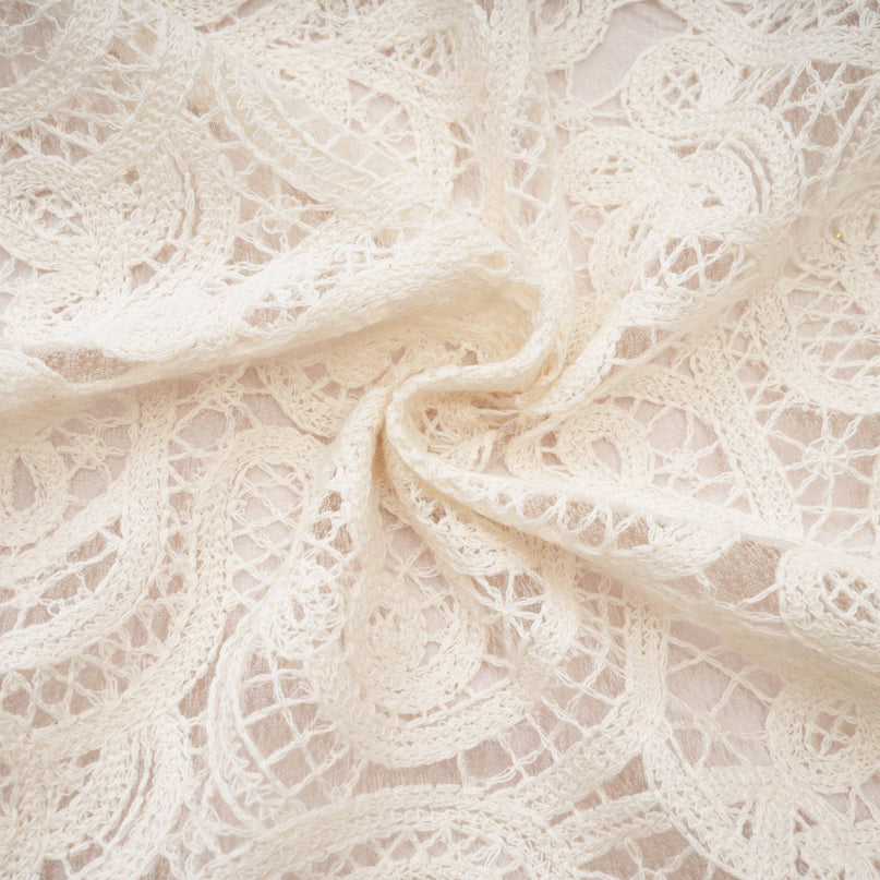 Olivia White Long Sleeved Dress with Pierced Effect and Embroidered Details