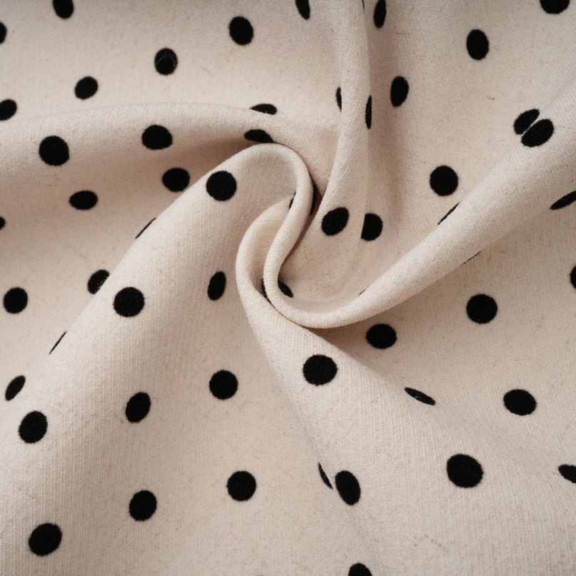 Ornella Midi Dress in White with Black Polka Dots sartorial masterpiece halterneck open back bow embellishment polka-dot print puff skirt sophisticated silhouette bow detailing calf-length hemline rear button zip fastening special occasions classic charm contemporary style