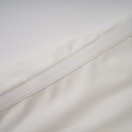 Ornella White Off-Shoulder Ruched Midi Dress