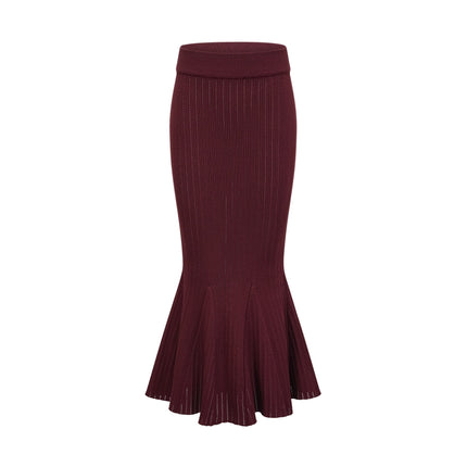 Paisley Skirt & Top Set Crystal Embellished Bordeaux Red