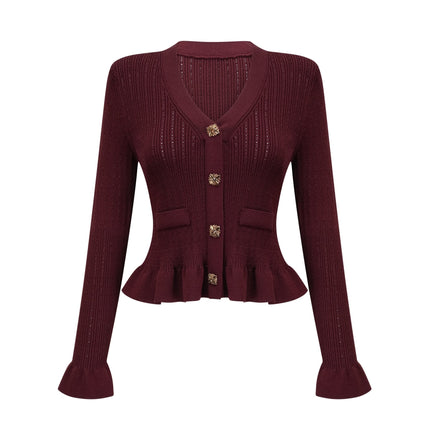 Paisley Skirt & Top Set Crystal Embellished Bordeaux Red
