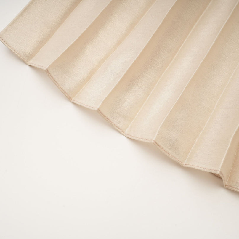 Palma Pink Gold Pleated Maxi Dress