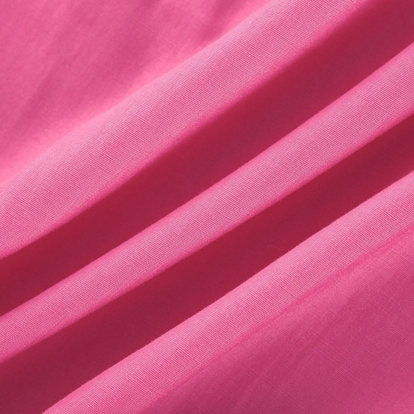 Pasqualina Pink Ruffled Pleated Skirt Top Set