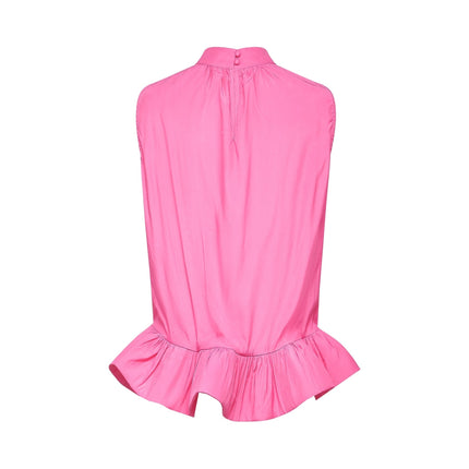 Pasqualina Pink Ruffled Pleated Top and Skirt Set