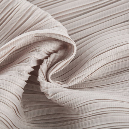 Pasqualina Tiered Pleated Midi Dress Neutrals