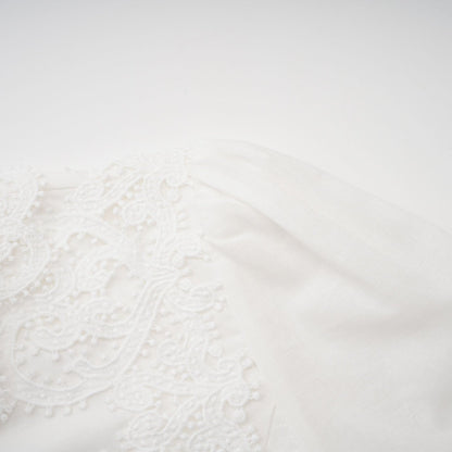 Patricia white florallace midi dress