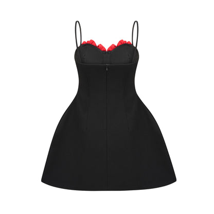 Pauline fauxflower mini dress