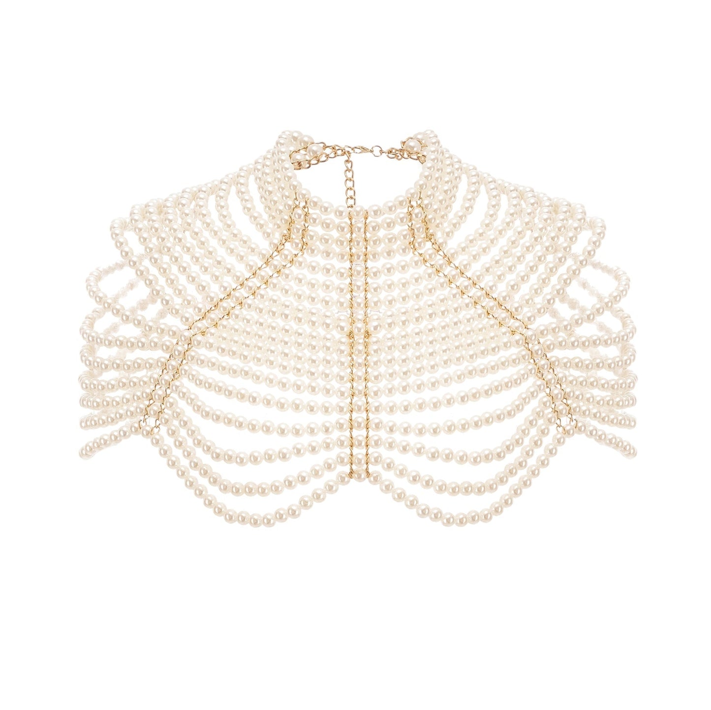 Pauline fauxpearl shawl