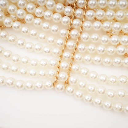 Pauline fauxpearl shawl