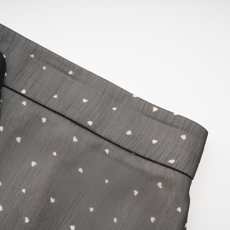 Penelope Black Tie-Waist Tulle Polka Dot Midi Skirt