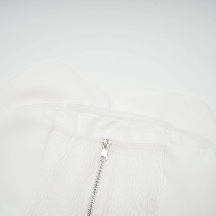 Pénélope white floral offshoulder top