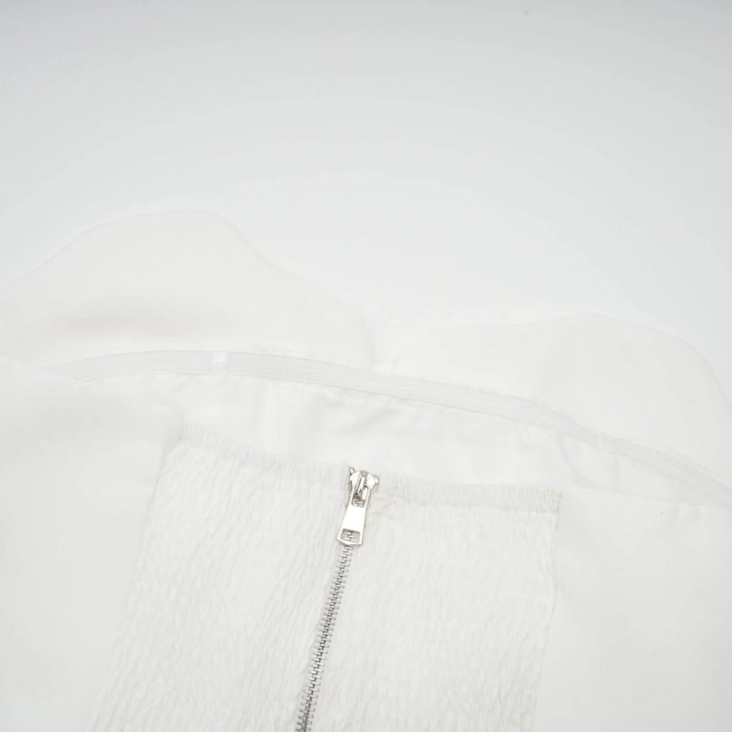 Pénélope white floral offshoulder top