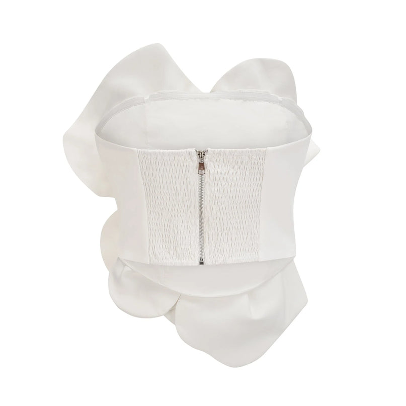 Pénélope white floral offshoulder top