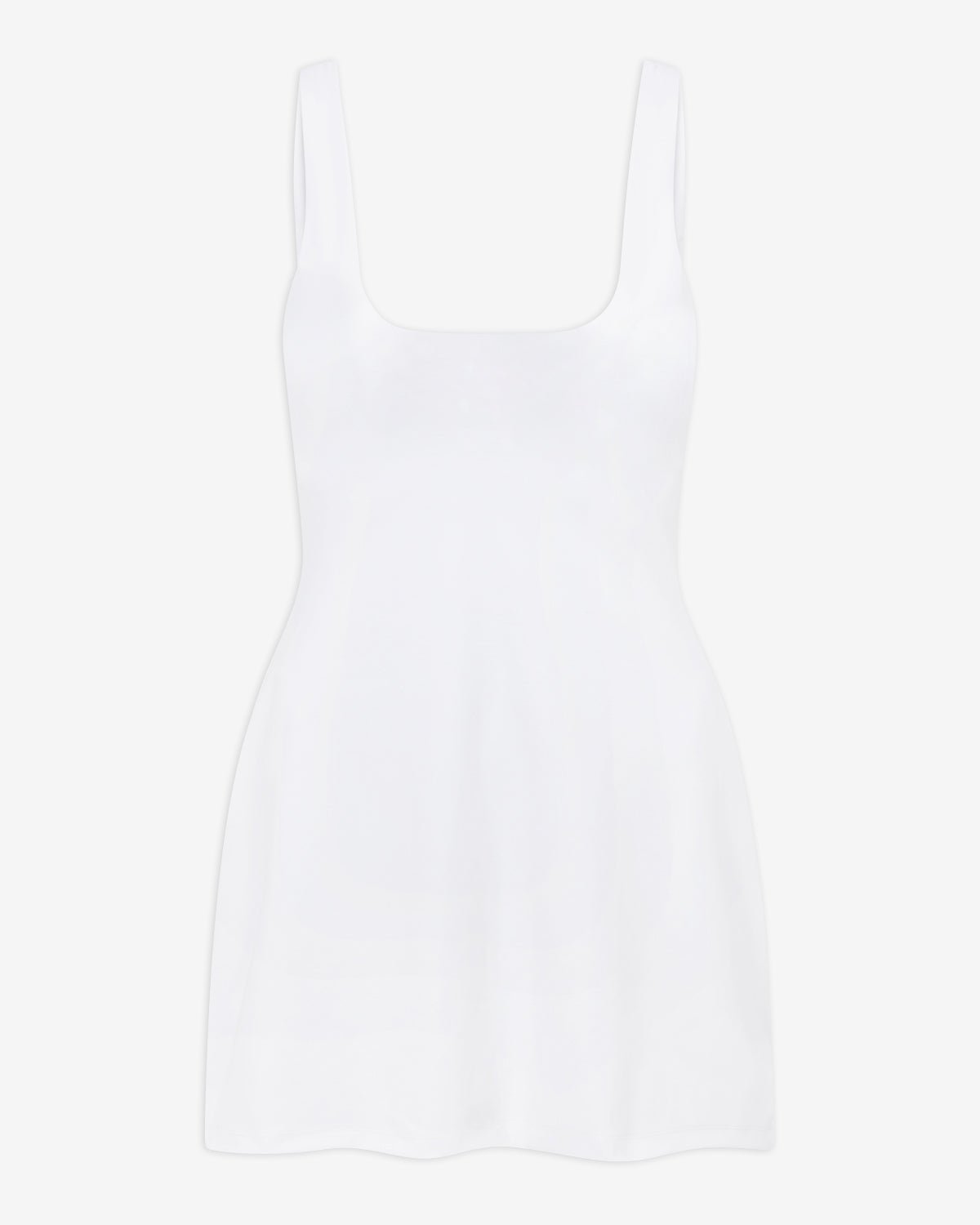Performance tennis dress with moisture - wicking fabric - White