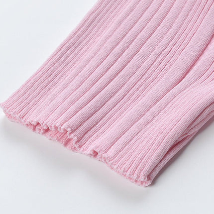 Pink A-Line Polo Dress with Button Detail and Front Pockets