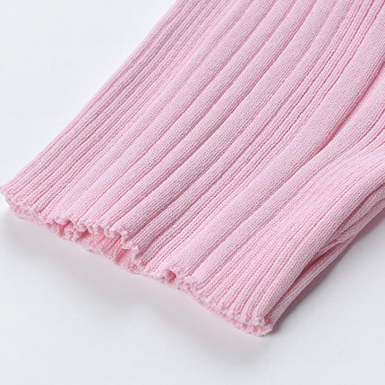 Pink A-line Polo Dress with Button Detail and Front Pockets