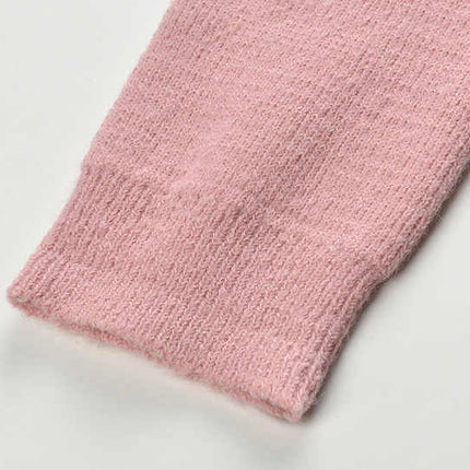 Pink Cropped Cardigan and Pencil Skirt Set with Beaded Collar and Pockets