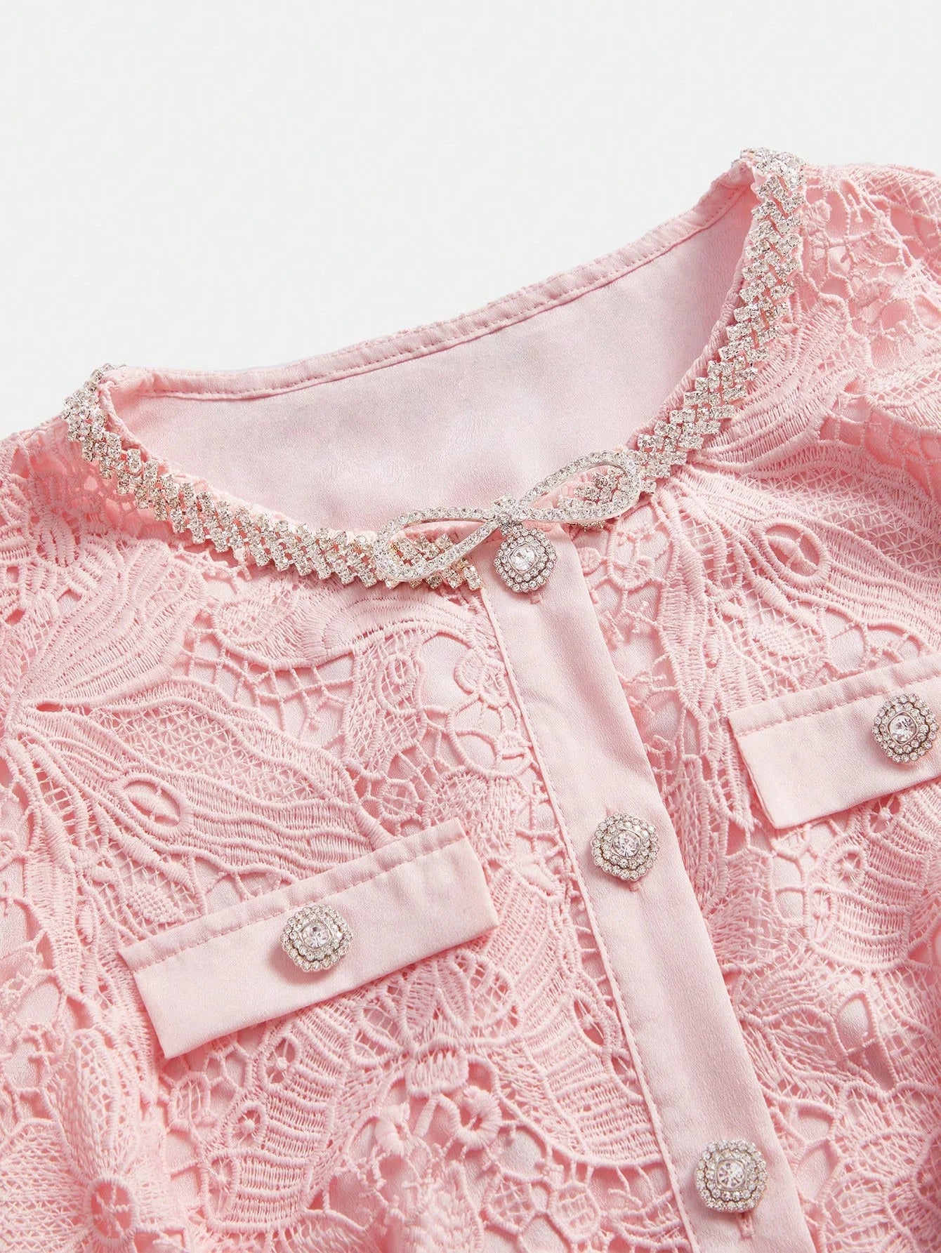 Pink Lace New Party Birthday Dress For Valentines Day