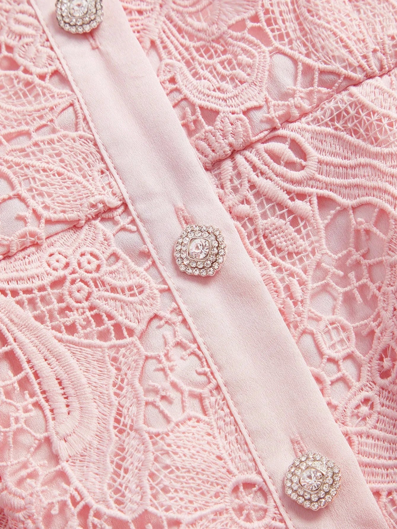 Pink Lace New Party Birthday Dress For Valentines Day