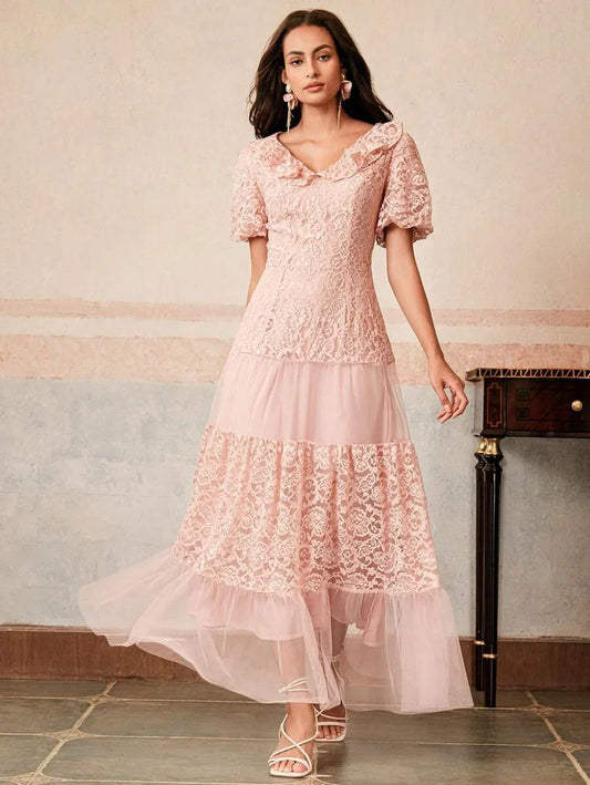 Pleated Texture Long Dress For Women Classy Casual Elegant Suitable For Party Festival Holiday