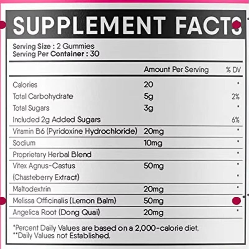 PMS Support 60 Gummies – Herbal Balance for Women