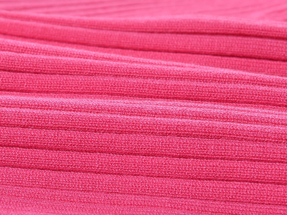 Pocket - Detailed Top & Gold - Button Accent - Pink