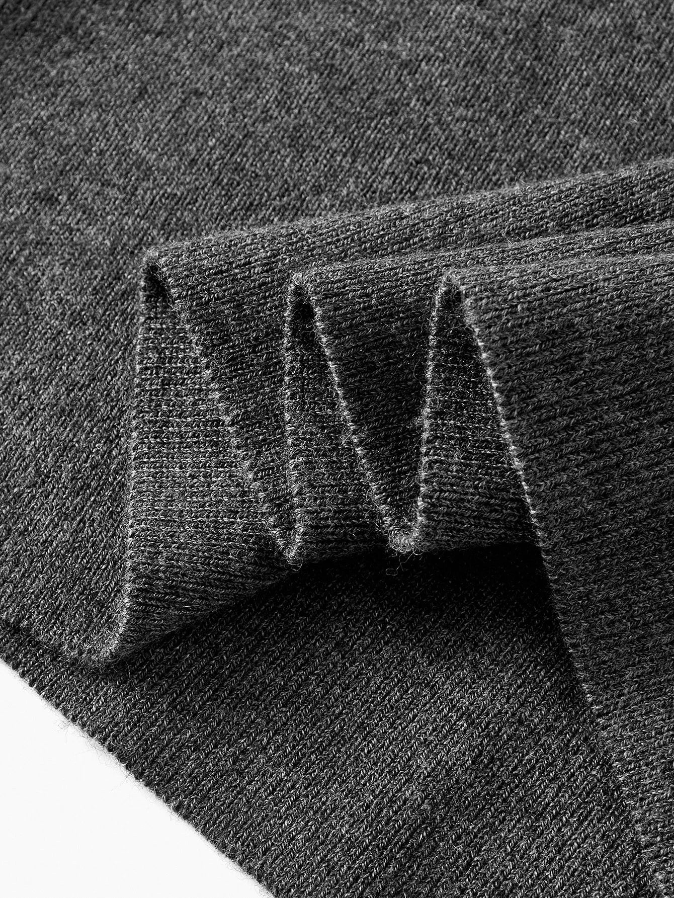 PREMIUM 2PCS ELEGANT KNIT SET FITTED SWEATER WITH FAUX PEARL CUFF DECOR WIDE LEG KNIT PANTS