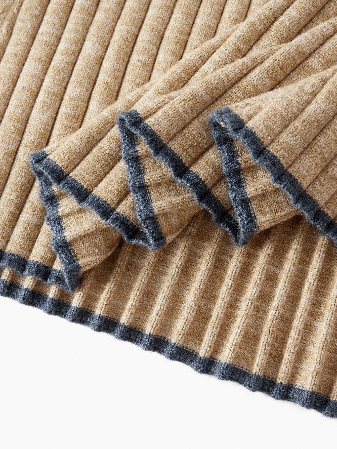 PREMIUM 2PCS RIBKNIT LONG SLEEVE TOP amp BASIC BIAS CUT SKIRT SWEATER SET