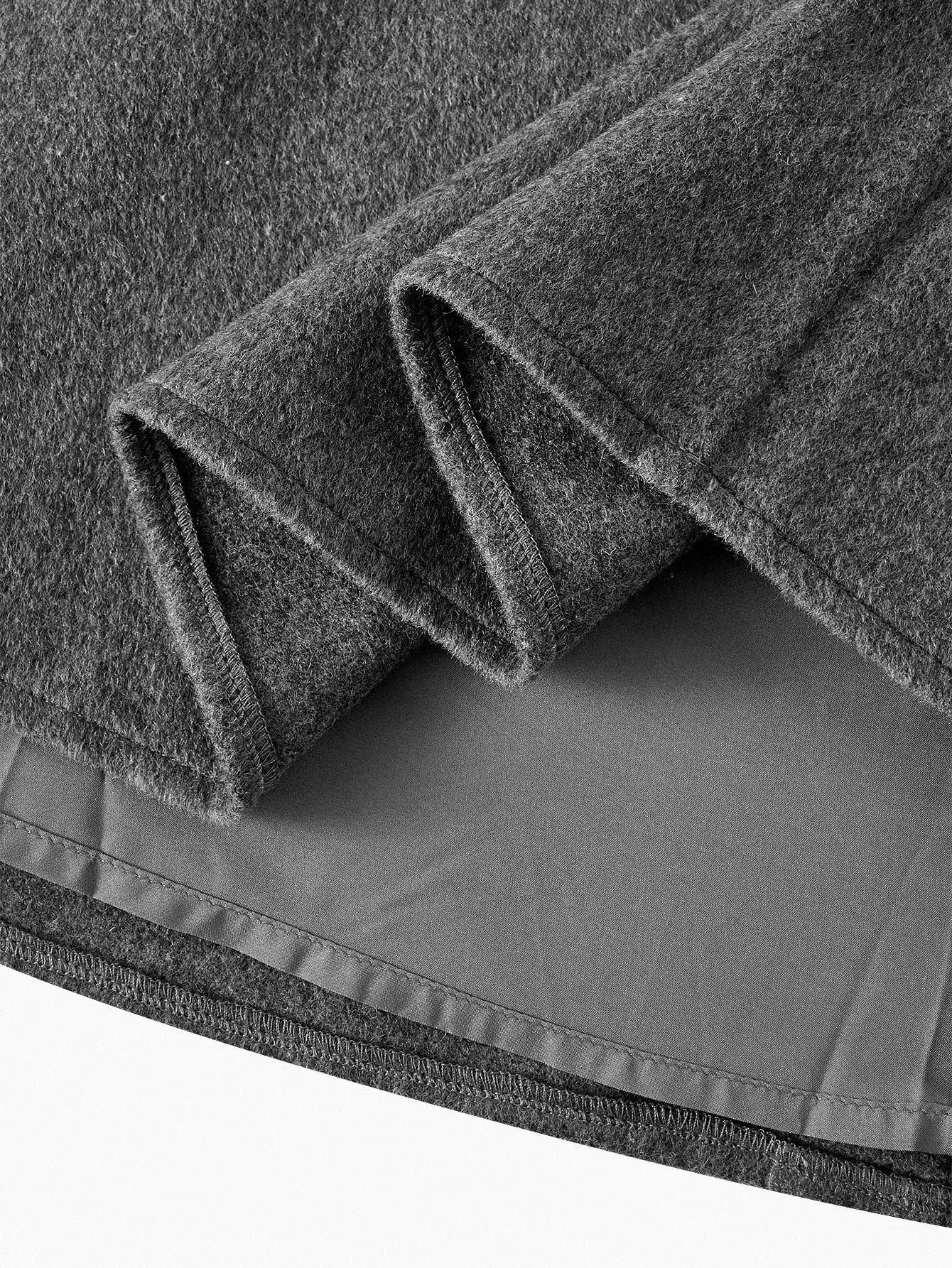 PREMIUM 40 WOOL MINIMALIST RHINESTONE BUTTON WAIST ALINE BOW BELT MIDI DRESS ELEGANT FOR COMMUTING