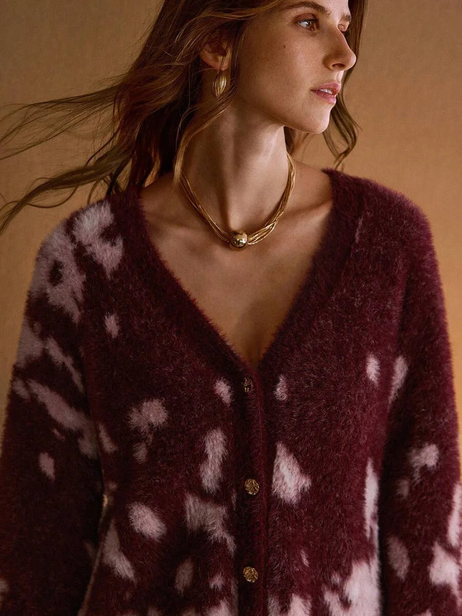 PREMIUM ALL OVER PRINT BUTTON UP CARDIGAN