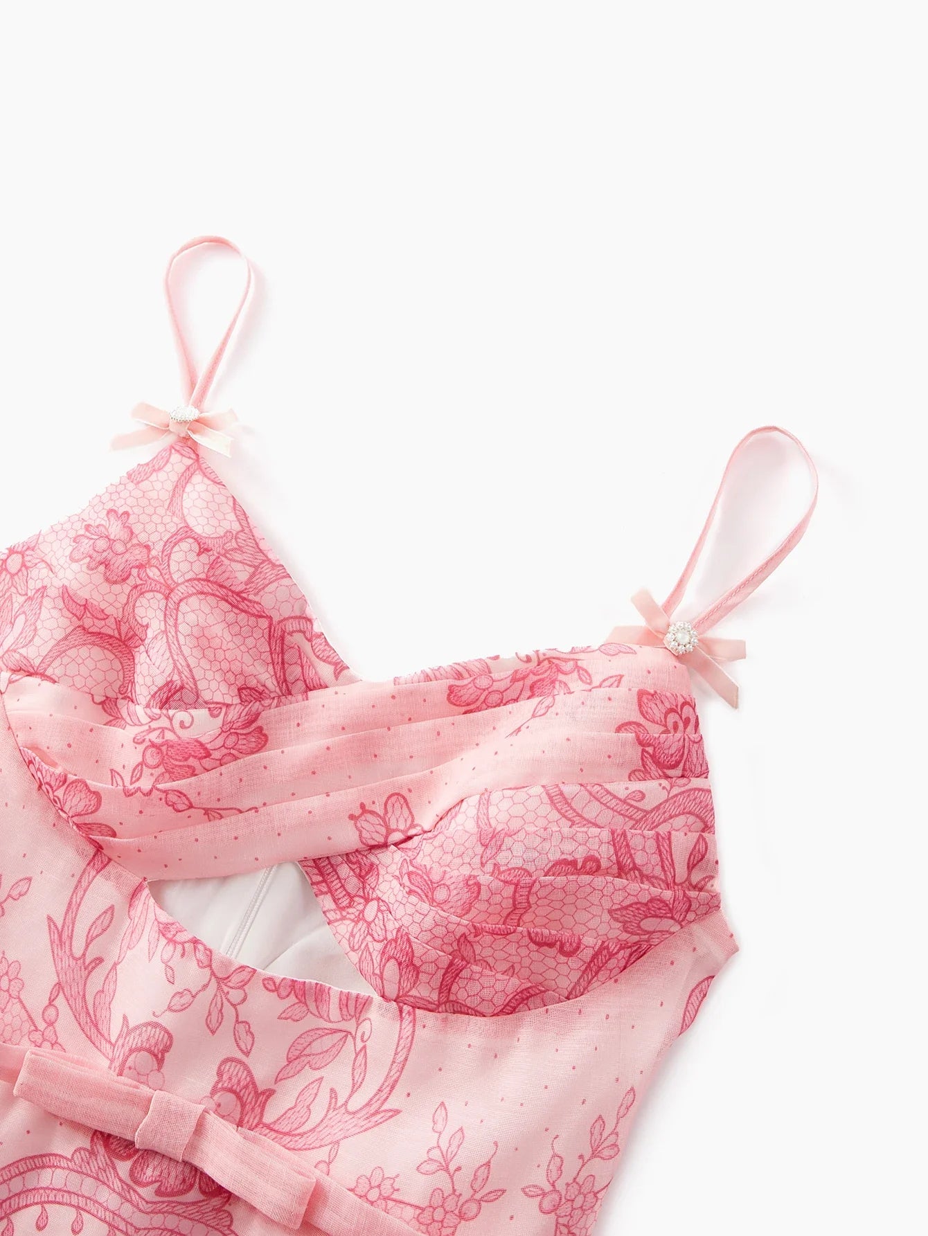 PREMIUM ALL OVER PRINT CUT OUT CAMI DRESS