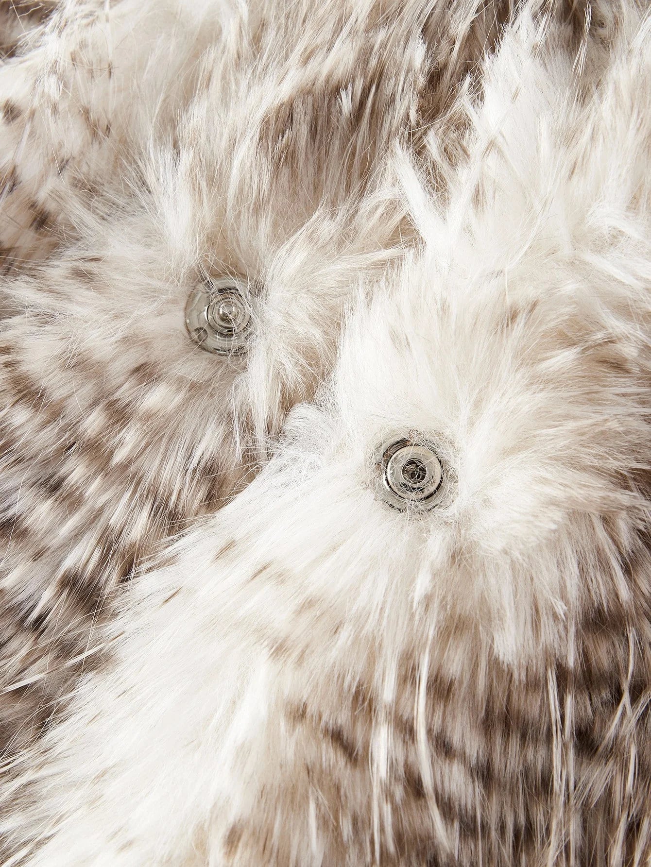 PREMIUM ALL OVER PRINT MIDI FAUX FUR COAT