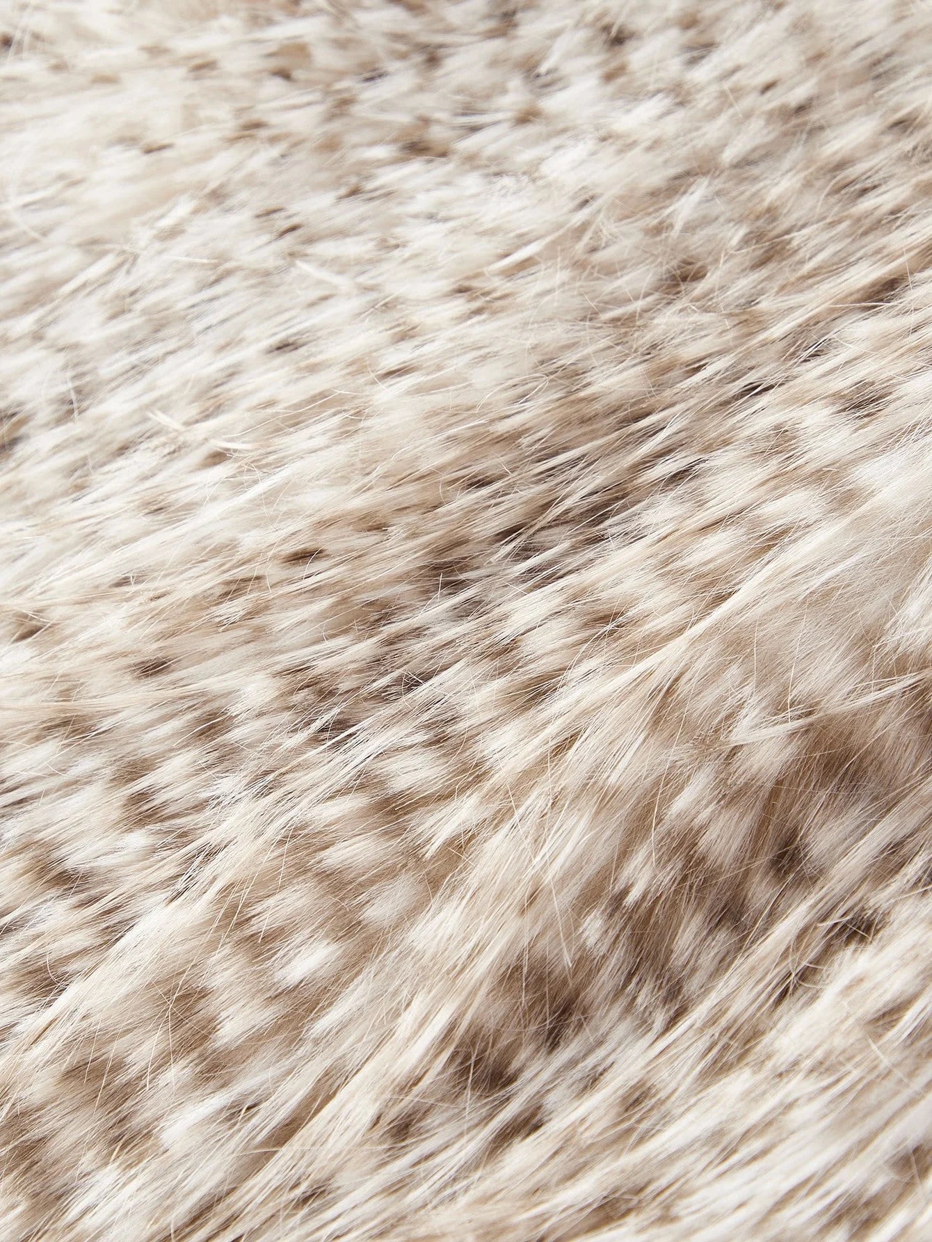 PREMIUM ALL OVER PRINT MIDI FAUX FUR COAT