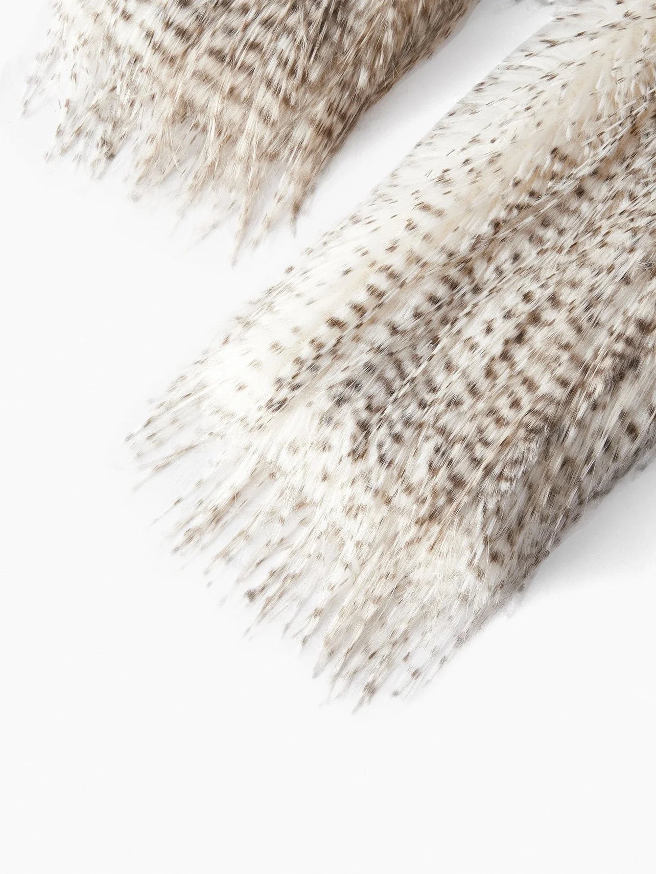 PREMIUM ALL OVER PRINT MIDI FAUX FUR COAT