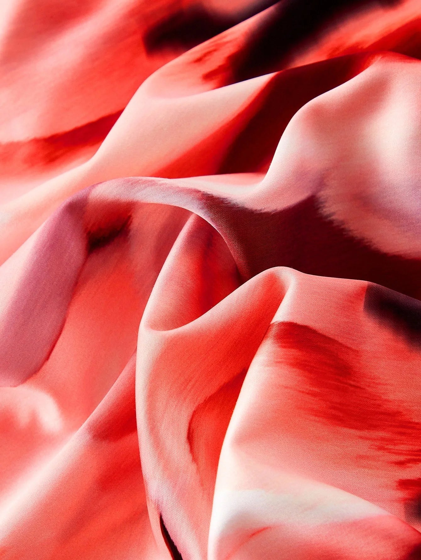 PREMIUM ALLOVER FLORAL PRINT ASYMMETRICAL RUFFLE HEM MIDI DRESS