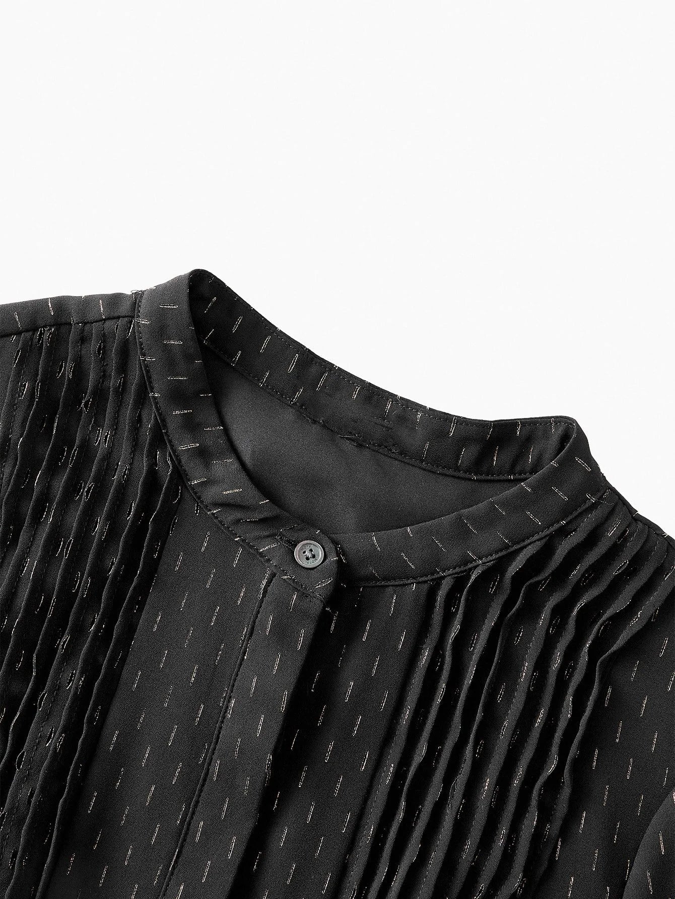 PREMIUM ALLOVER PRINT PLEATED BELTED DRESS