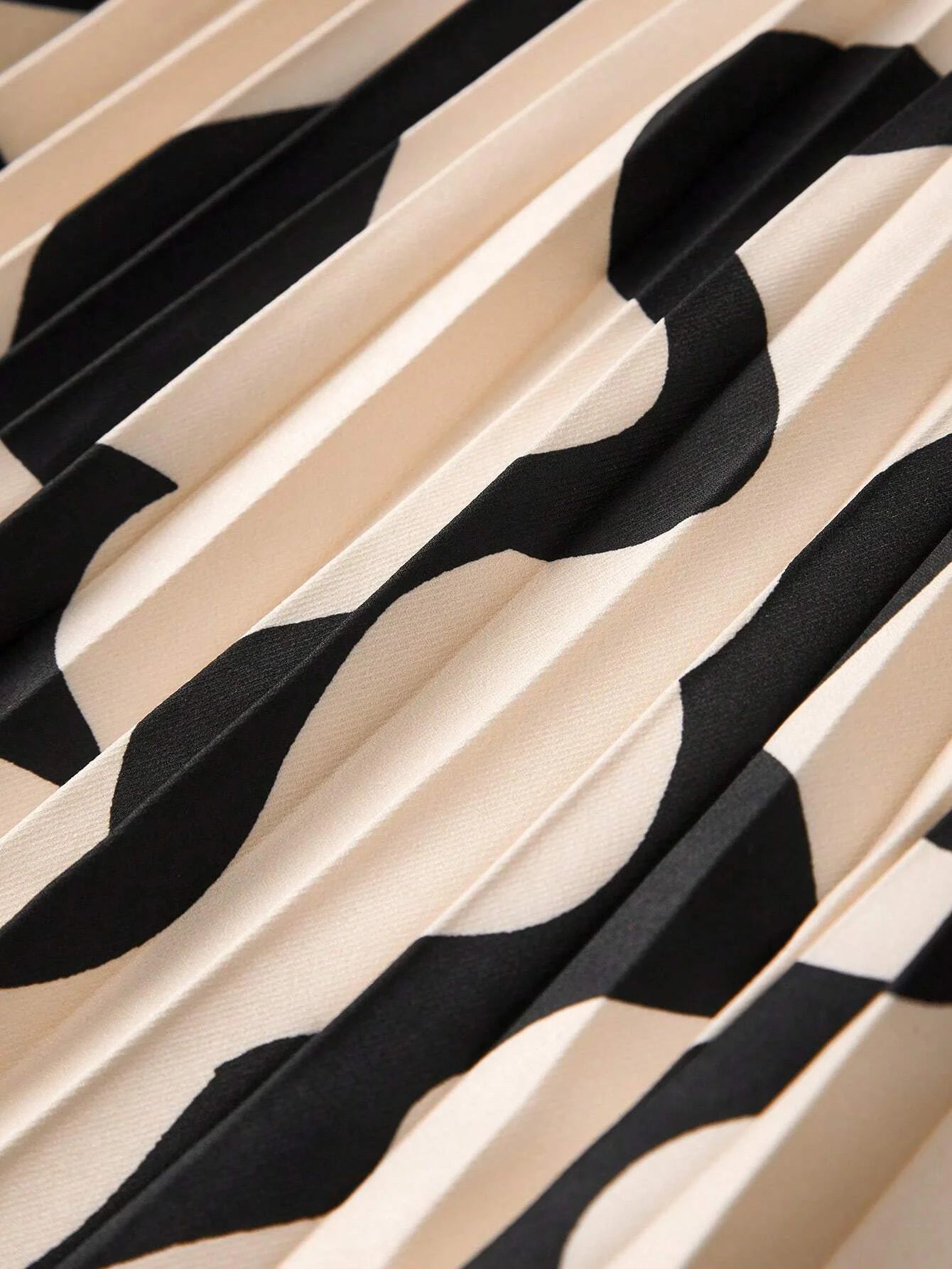 PREMIUM ALLOVER PRINT TIE NECK PUFF SLEEVE PLEATED HEM LONG DRESS WITHOUT BELT WOMEN OUTFIT