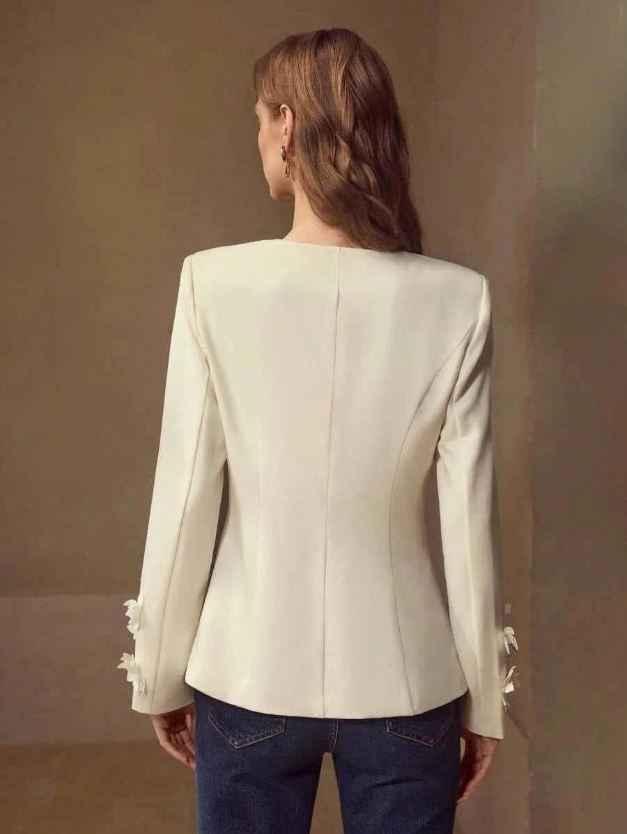 PREMIUM APPLIQUES BUTTON UP BLAZER